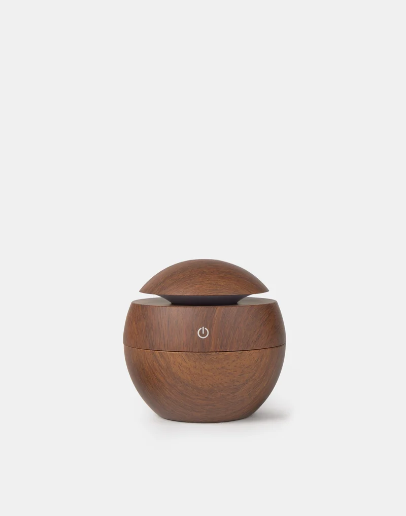 Aroma Diffuser 130 ml – Ultraschall Duftfordeler i trælook med USB og 6 filtre