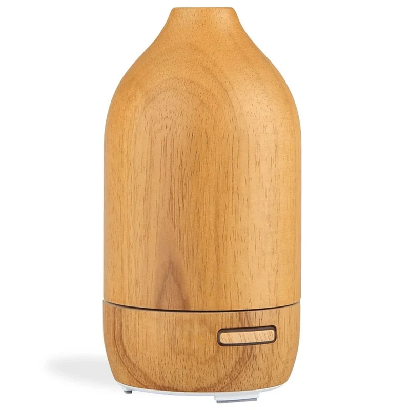 Aroma Diffuser i træ - Ultrasonisk med kølig tåge og stemningslys