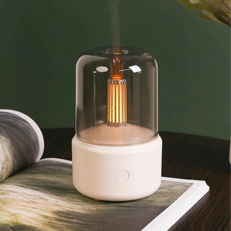Aroma Diffuser med natlys | USB luftfugter 2-i-1 med 120 ml vandtank og automatisk slukning