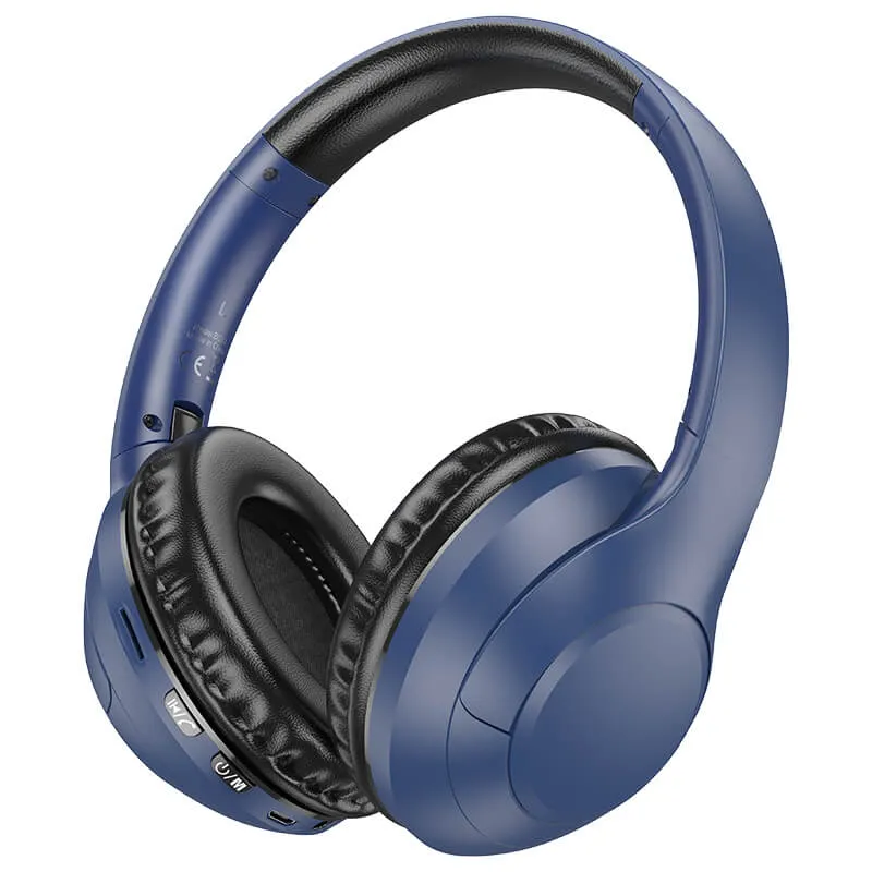 Bluetooth Høretelefoner | Trådløst On-Ear Headset med 5.3, AUX, microSD og 20 timers batteritid