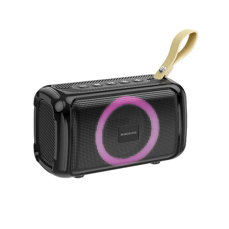 Bærbar 10W Bluetooth højttaler med RGB-lys og IPX6, op til 8 timers batteri