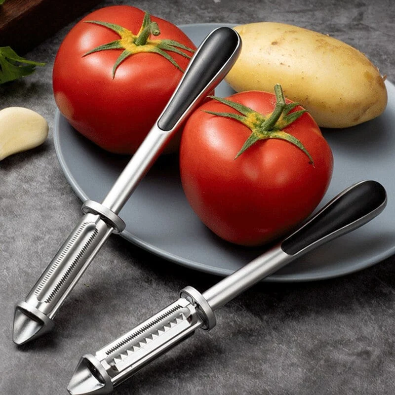 Skarp grøntsagsskræller i rustfrit stål til kartofler, frugt og grøntsager