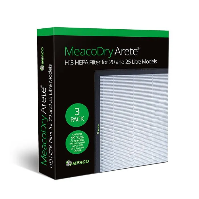 Filter Meaco Arete One 20L / 25L Luftrenare - HEPA filter 3-pack