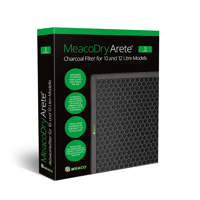 Filter Meaco Arete One 10L/12L Luftrenare - Kolfilter 3-pack