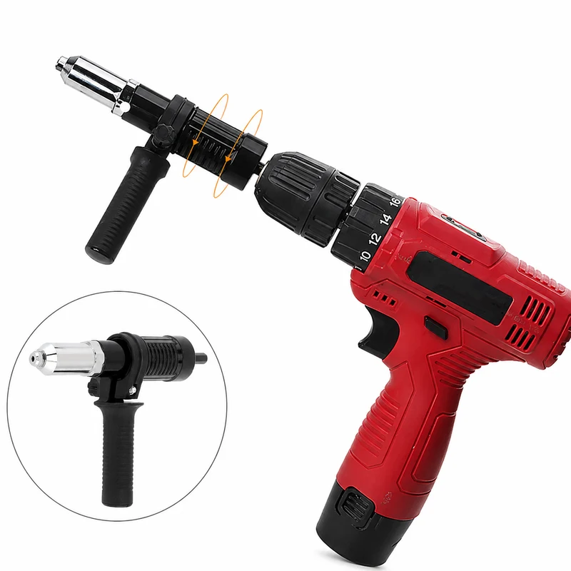 Nagelklippeadapter til akku-boremaskine | Blindnitteadapter 1/4" hex | Effektiv og hurtig nitteteknologi