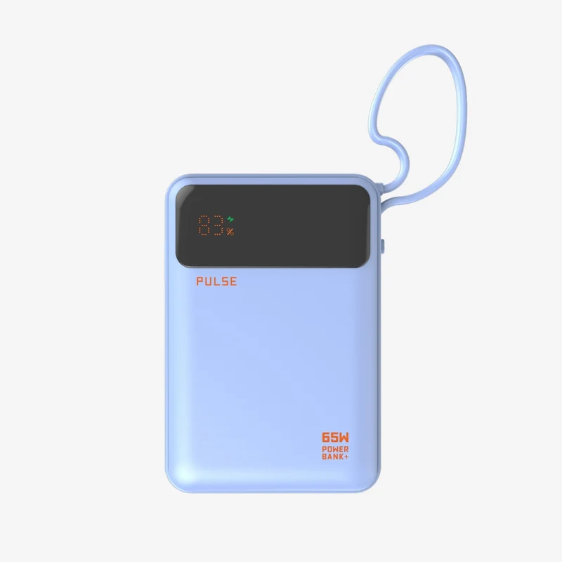 Kompakt 65 W Powerbank til laptop med 20.000 mAh og USB-C-kabel
