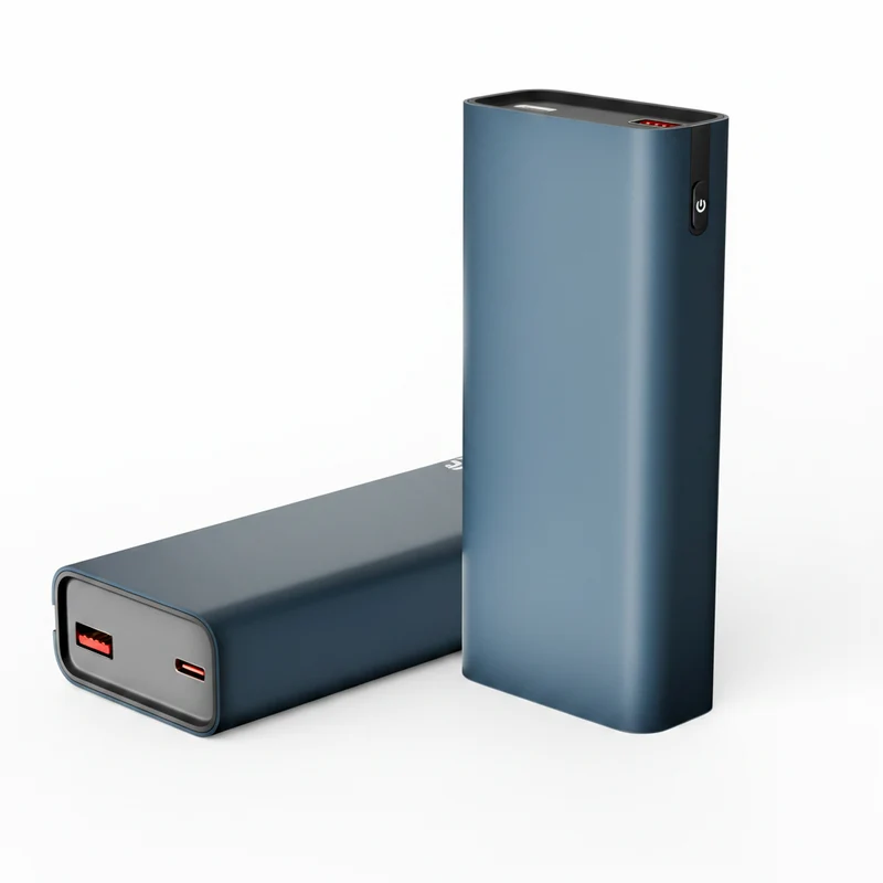Powerbank med 10.000 mAh - 45 W PD hurtigopladning til smartphone og tablet