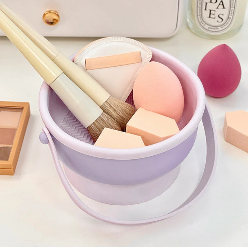 3-i-1 Make-up Pensel Rengøringsstation | Rengøring, Tørring & Opbevaring