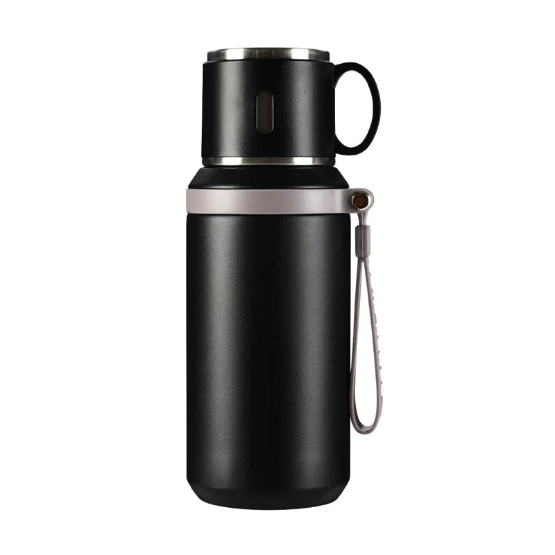 Stål termokrus 600 ml | Tæt lukket krus til kaffe, te og kolde drikke