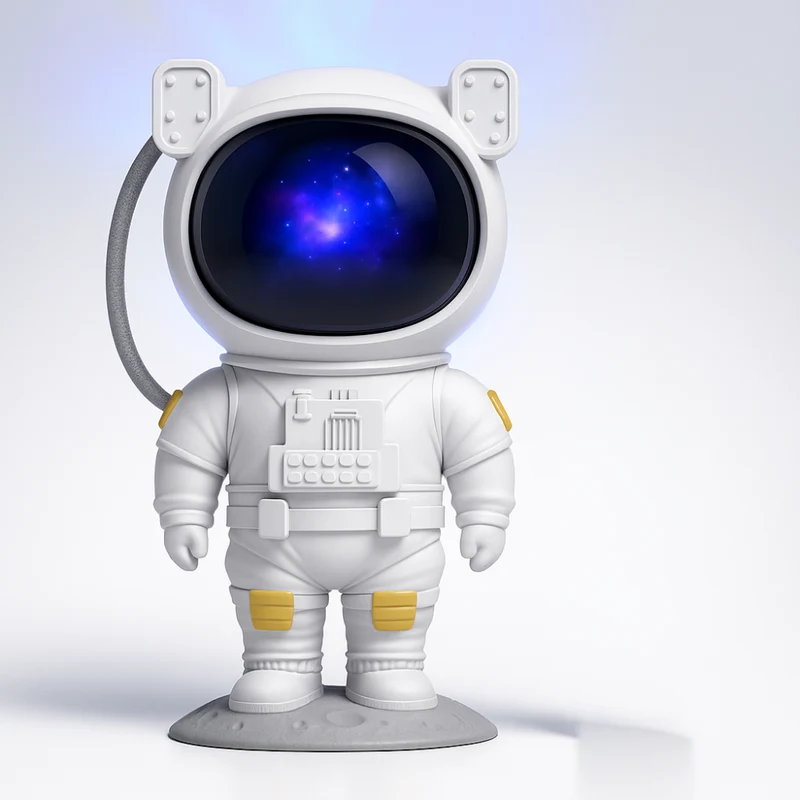 Astronaut Stjerneprojektor Lampe - Nebuløst Nattelys til Soveværelse