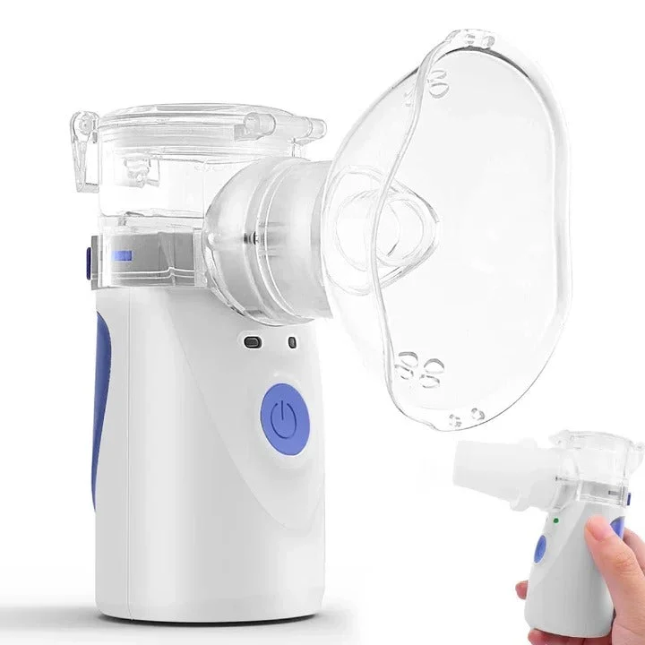Bærbar inhalator med mesh-teknologi | Stille ultralydsfordeler med maske, mundstykke og USB-drift