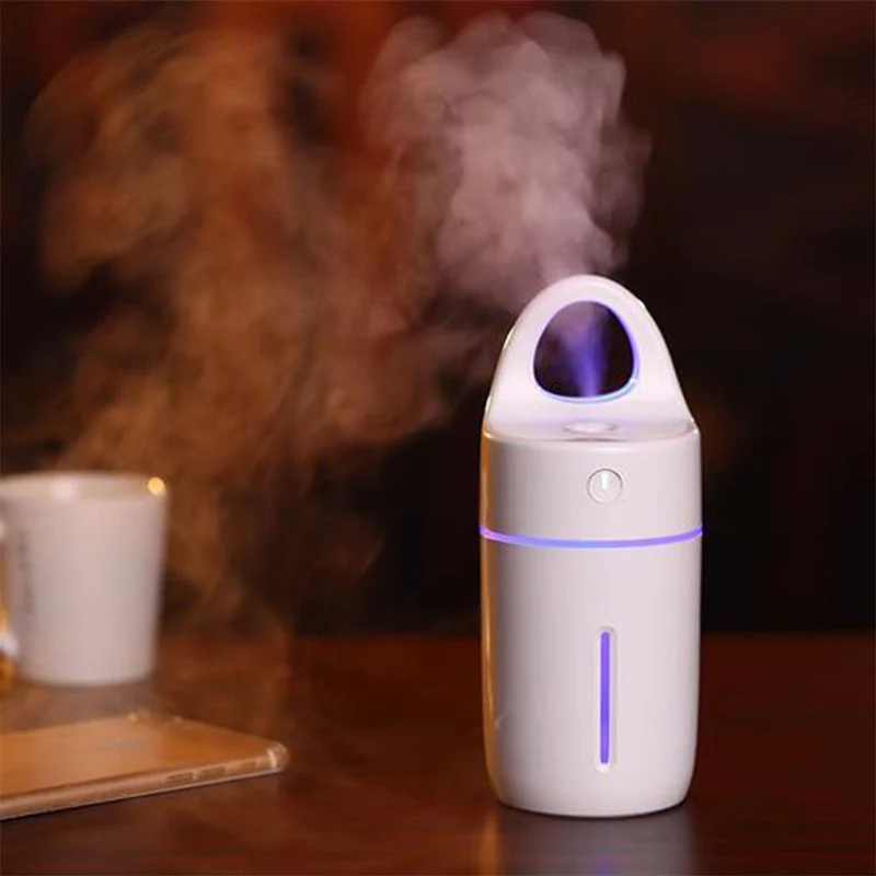 Kompakt Aroma-Diffusor med 175 ml Tank, USB-Luftfugter og LED-Natlampe