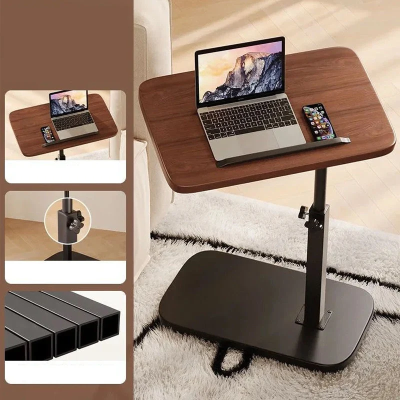 Højdejusterbart laptopskrivebord med hjul og 360° rotation | 45–80 cm | Max 30 kg