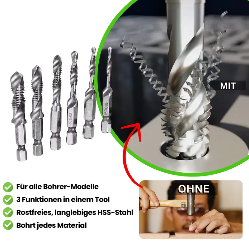6x Bitholder Sæt - Ideelle Bits til de hårdeste boreopgaver