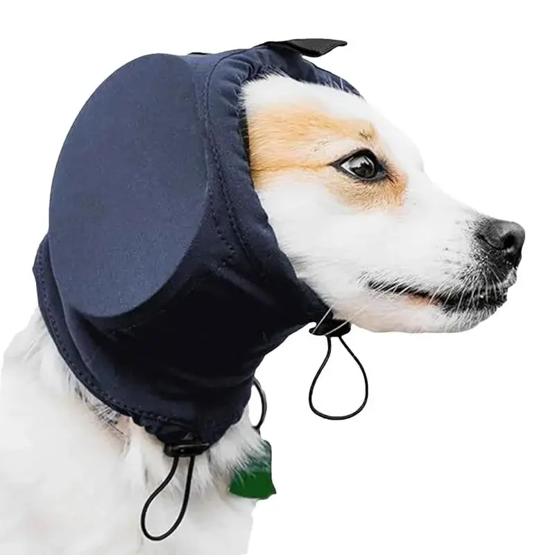 Lydisolerende hundeørebeskyttere i åndbart polyester til angstlindring