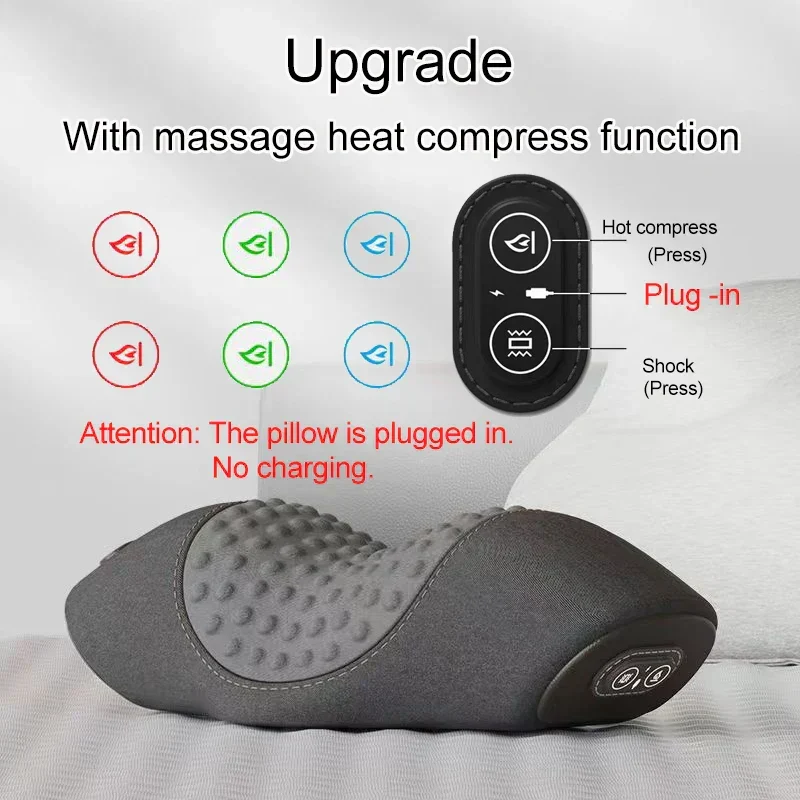 Vibrationsmassagepude med varm kompression