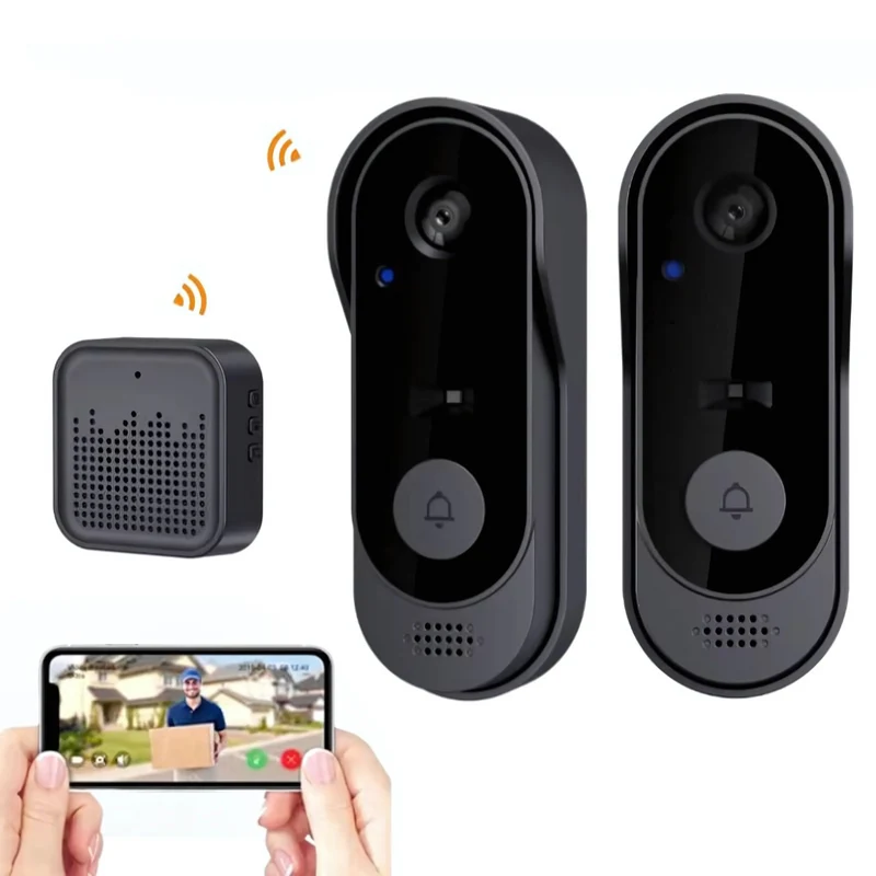 Trådløs Video-Dørklokke med To-Vejs Audio og WLAN