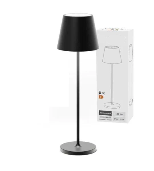 Trådløs LED lampe sæt, 48 lysdioder, berøringsdæmpning, 5200mAh, aluminium