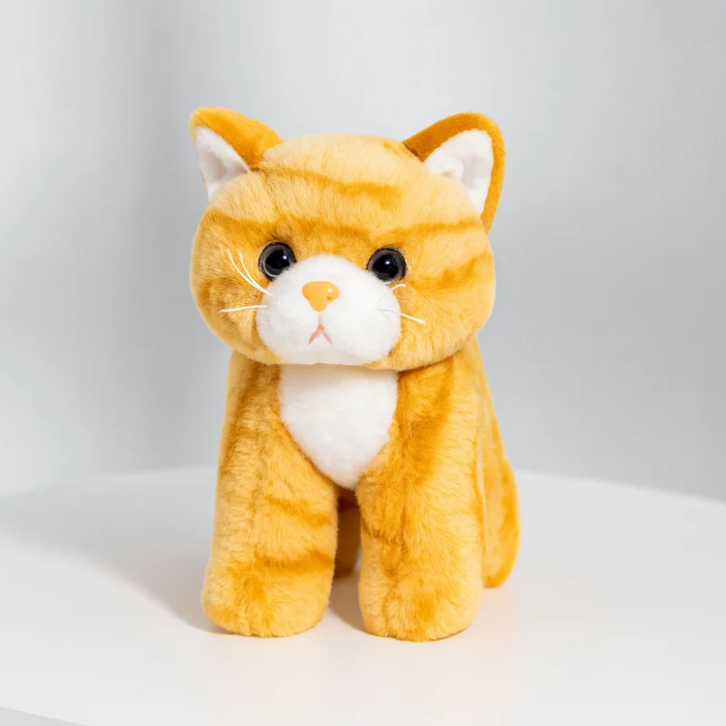 Sød katteplush legetøj, blødt stofkæledyr, gaveidé til børn