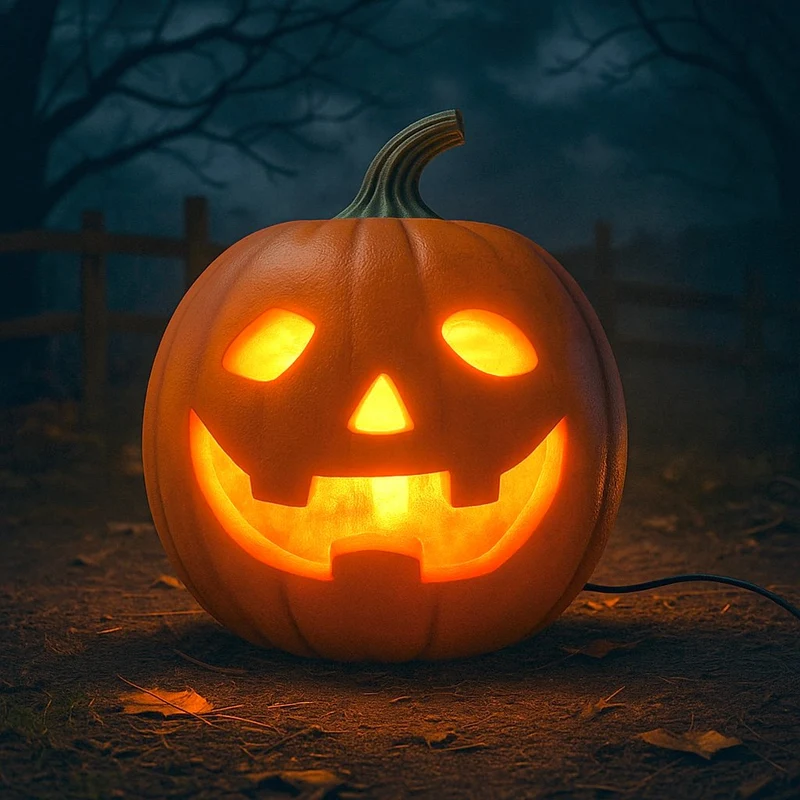 Bevægelsessensor Halloween Græskar med Animation og Projektion
