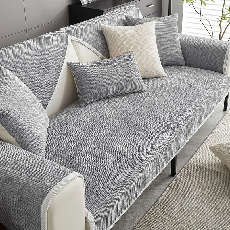 Antikratz Chenille Jacquard Sofaovertræk – Holdbart og Elegant