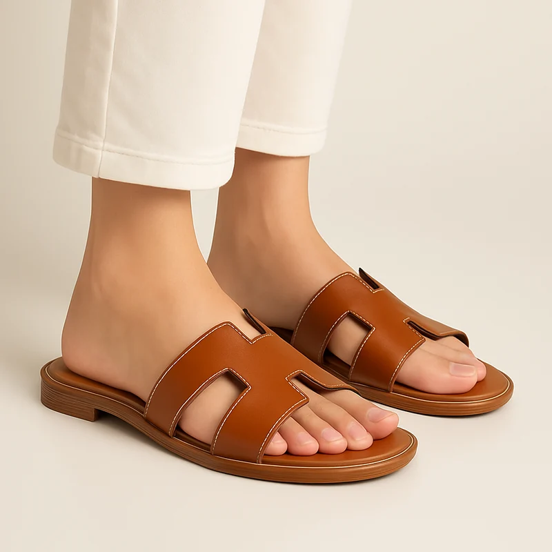 Flade Sandaler til Damer, Let at tage på, Bred Pasform