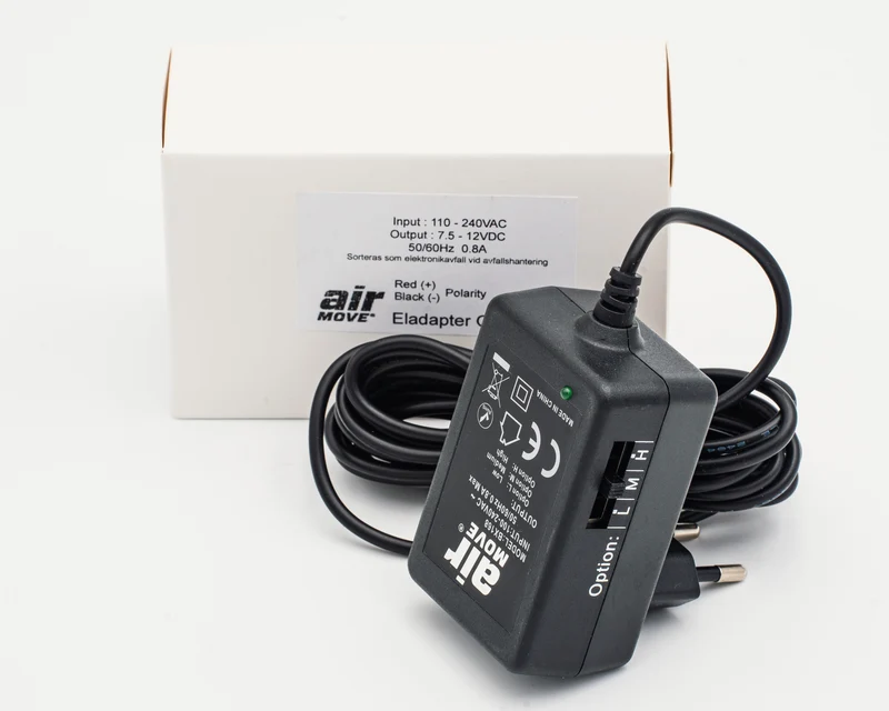 Airmove El-adapterpaket – Utbytesadapter för 1.1 & 2.0