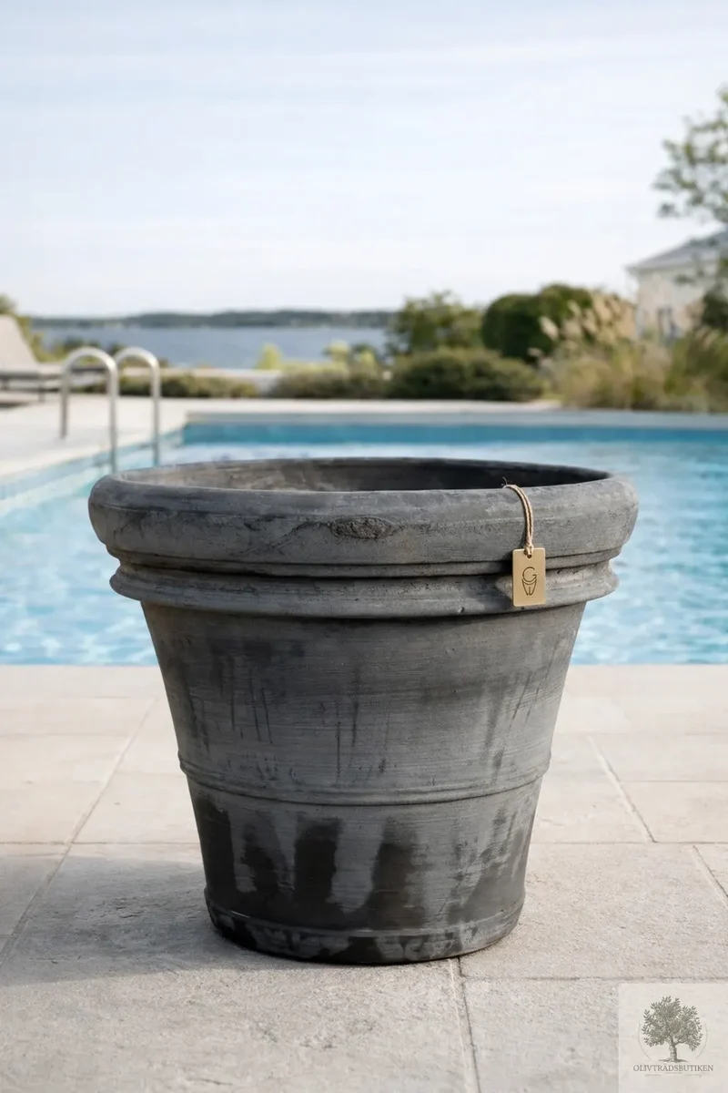 Kruka Terrakotta Grå - Toscana - 70 cm diameter - 58 cm höjd