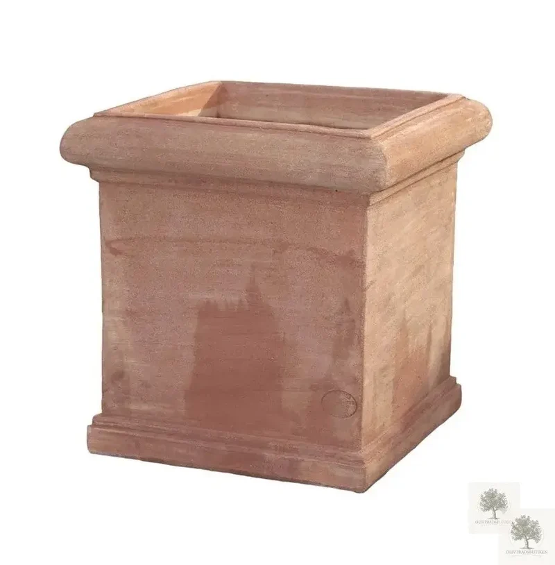 Terrakottakruka - Fyrkantig - 55 cm bredd - 52 cm höjd