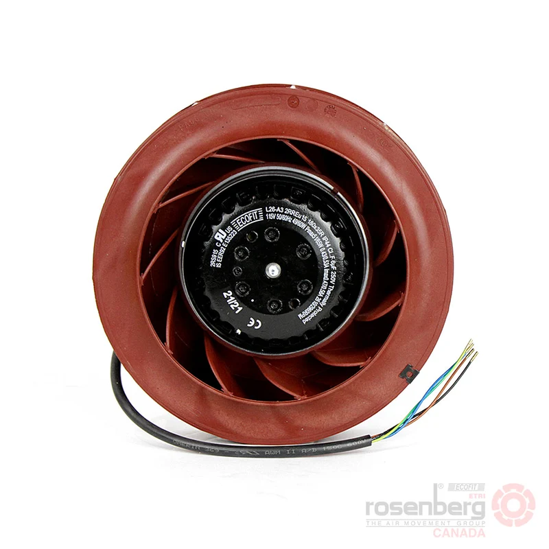 ECOFIT Backward-curved AC Fan, 2RREu15 180x35R (Model L26-A3)