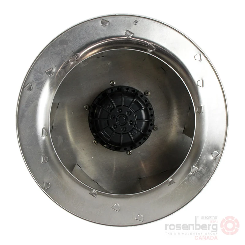 Rosenberg Plug fan with back-curved impeller. DKHR 400-4SW.123.5FA (Model N63-40041)