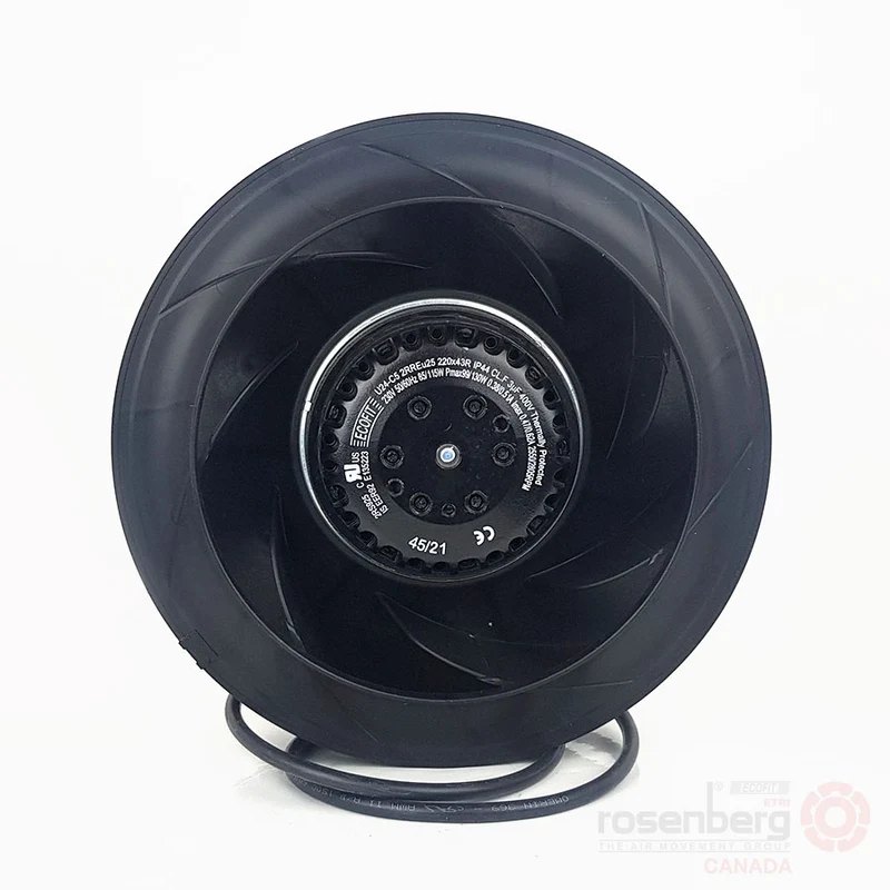 ECOFIT Backward-curved AC Fan, 2RREu25 220x43R (Model U24-C5)