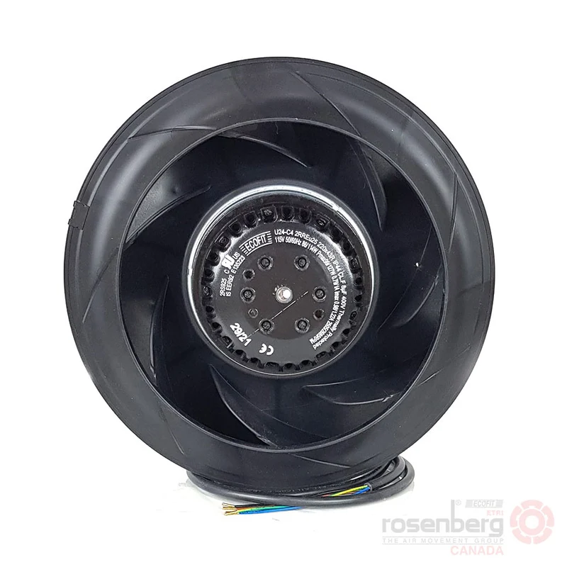ECOFIT Backward-curved AC Fan, 2RREu25 220x43R (Model U24-C4)