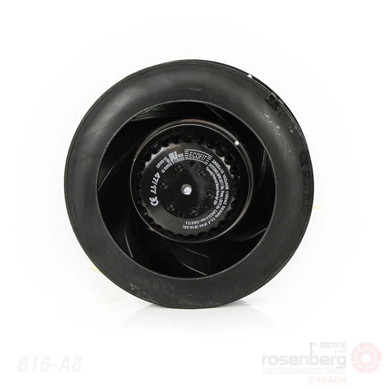 ECOFIT Backward-curved AC Fan, 2RREu15 192x40R (Model B16-A8)