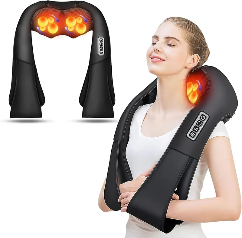 Shiatsu Massagepude med Infrarød Varme - FlowLindring