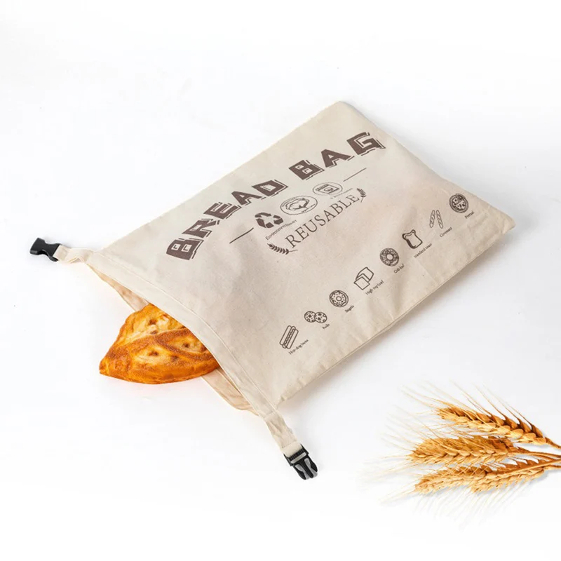 Brotbeutel aus Bio-Baumwolle – 100% Reines Bienenwachs, Wiederverwendbar
