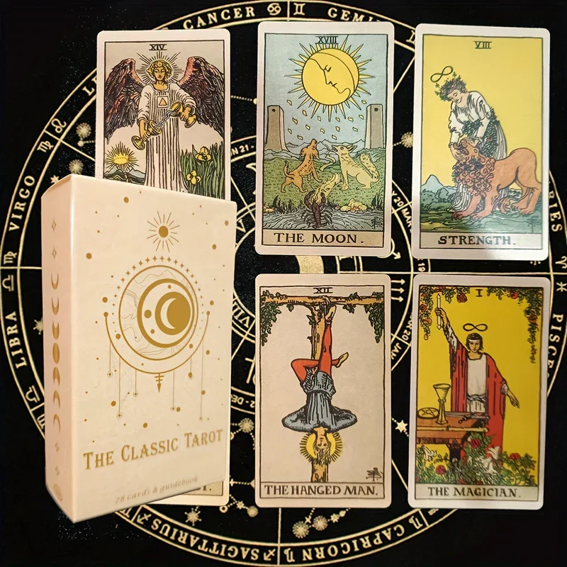 78-Kort Traditionelt Tarotkort Sæt