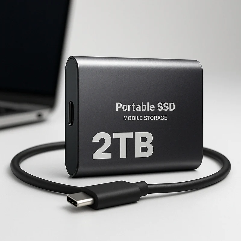 Kompakt, bærbar SSD – Hurtig lagerløsning til PC og bærbar computer