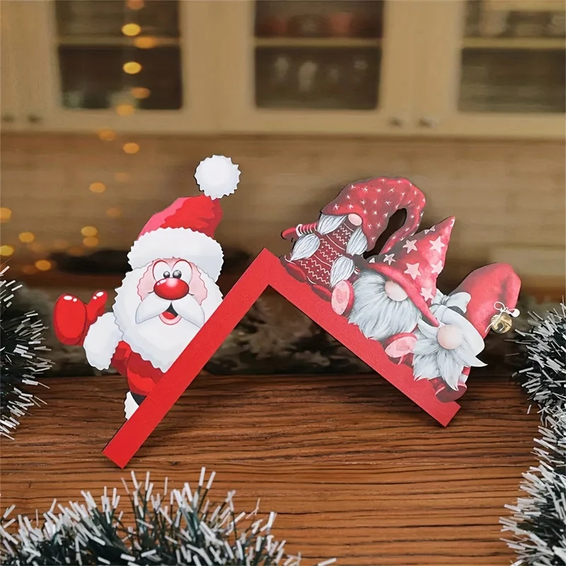 Dørkrans Jul, Santa og Rensdyr Vægdekoration