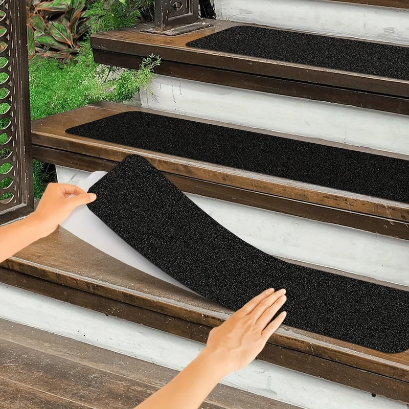 Skridsikre Trin 10 stk – 15"x61cm, Korn 80, Velegnet til Udelivet