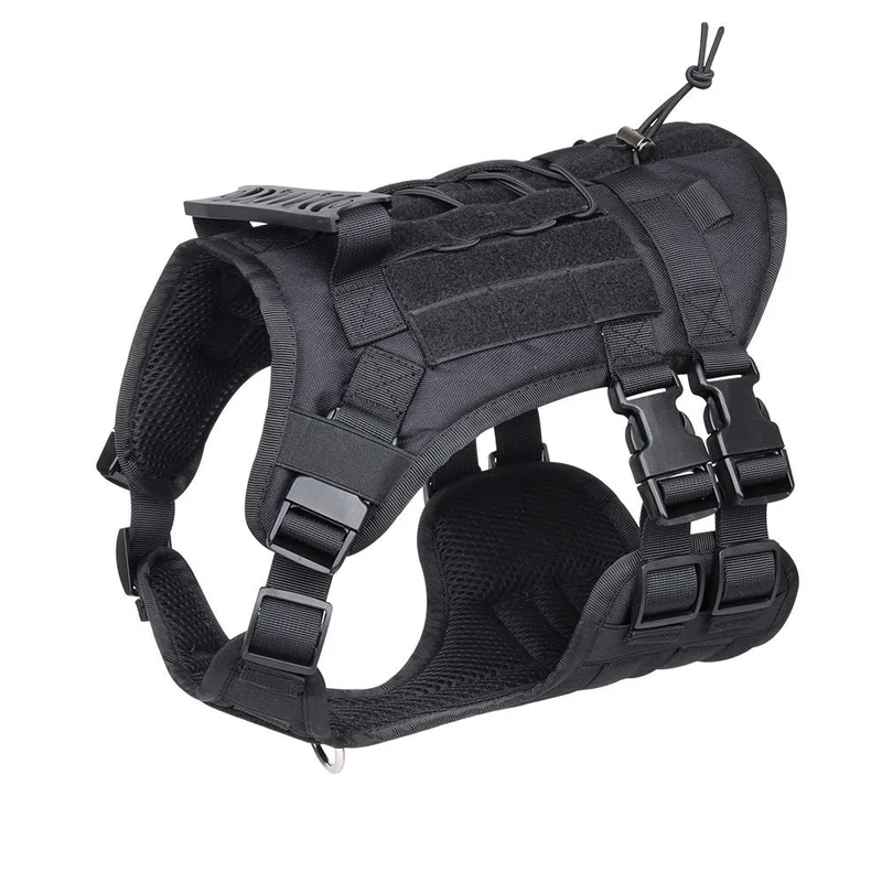 Justerbart og slidstærkt taktisk hundesele til store hunde