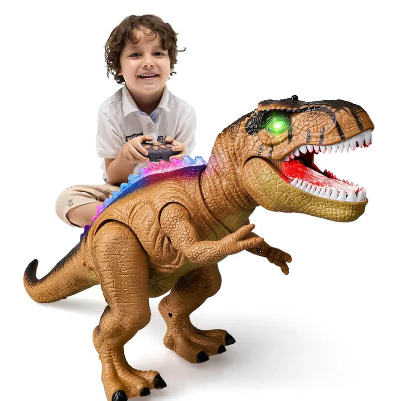Fjernstyret Dinosaur med Gangfunktion og Lyd – Spændende Leg
