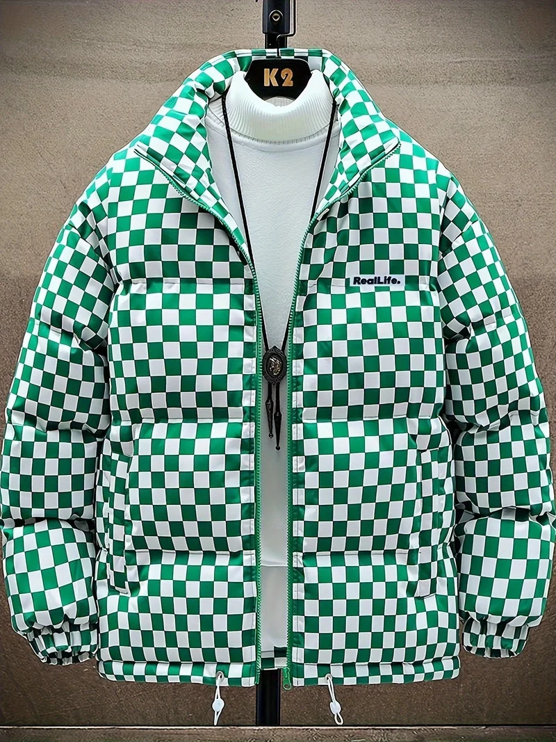 Elegant quilted jakke til mænd – Åndbar og varm vinterjakke med høj krave