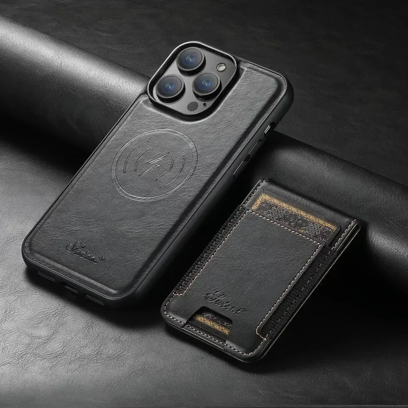 Echtleder iPhone Etui med MagSafe og kortlomme – Unisex