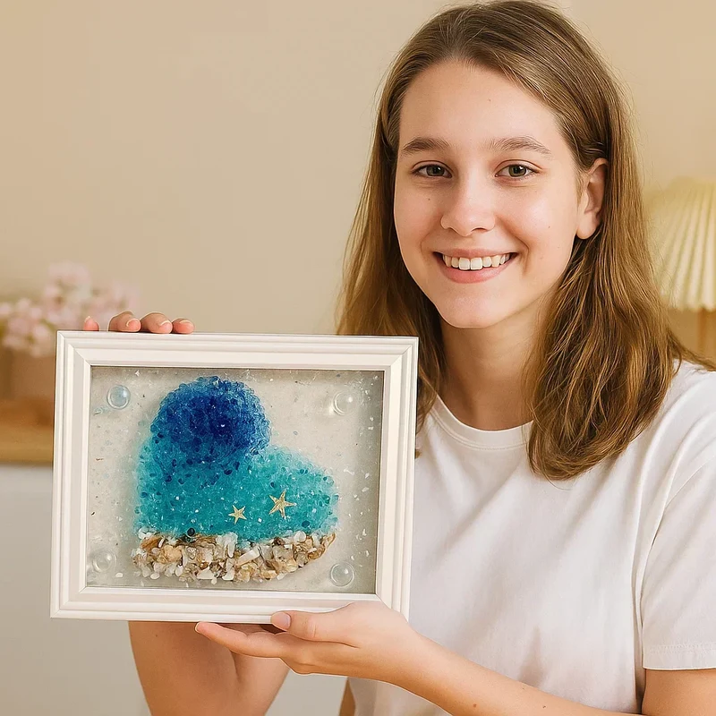 DIY Sæt til Hav Glas Kunst
