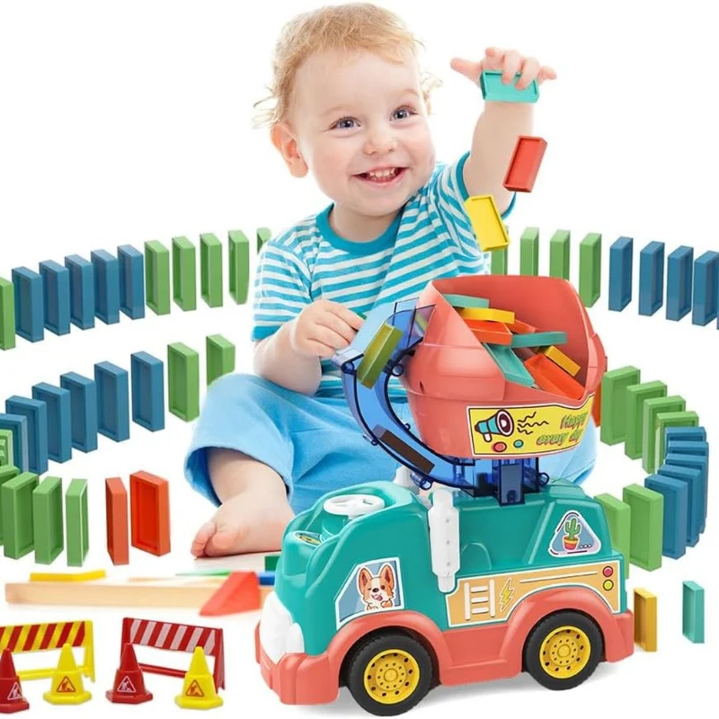 Domino Lastbil i Montessori Stil