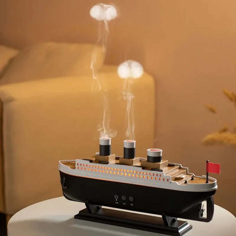 Aromaterapi Diffuser med Beroligende Tåge og LED Lys