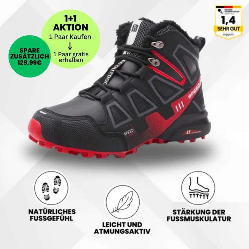 Ergonomiske trekking- og vandresko med smertelindring - 1+1 gratis tilbud