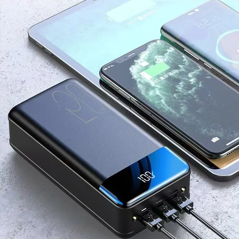 Ekstra Kraftfuld 100,000mAh Powerbank med Lynhurtig Opladning
