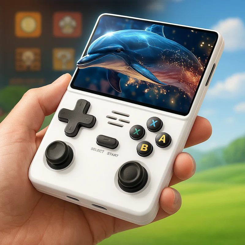 Tragbar Retro Gaming Konsol – Handheld Spil Enhed